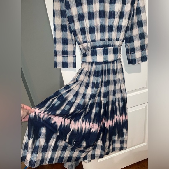 New! Sachin & Babi x Anthropologie Mari Gingham Cotton Midi Dress💙sz 2, 6 & 10 - Picture 12 of 16